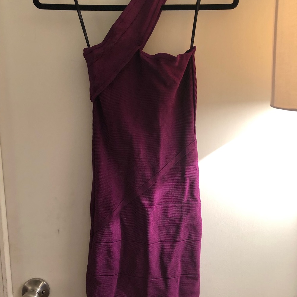 Purple bandage dress